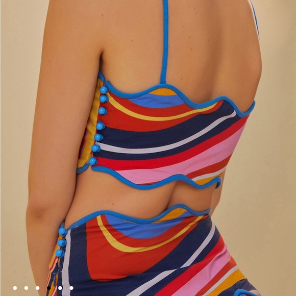 Farm Rio Colorwaves Two-Piece Set xxs - Picture 6 of 13